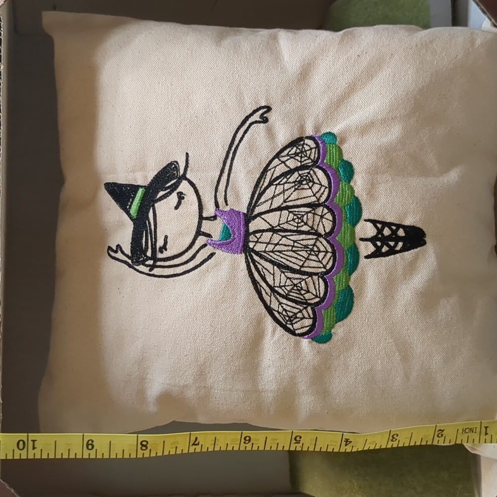 Halloween Witch Ballerina pillow